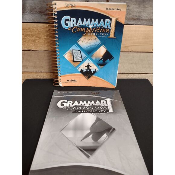 Grammar & Composition I 6th Ed. (7th Grade, Abeka) - Teacher Key, Quiz/Test Key - Picture 1 of 3
